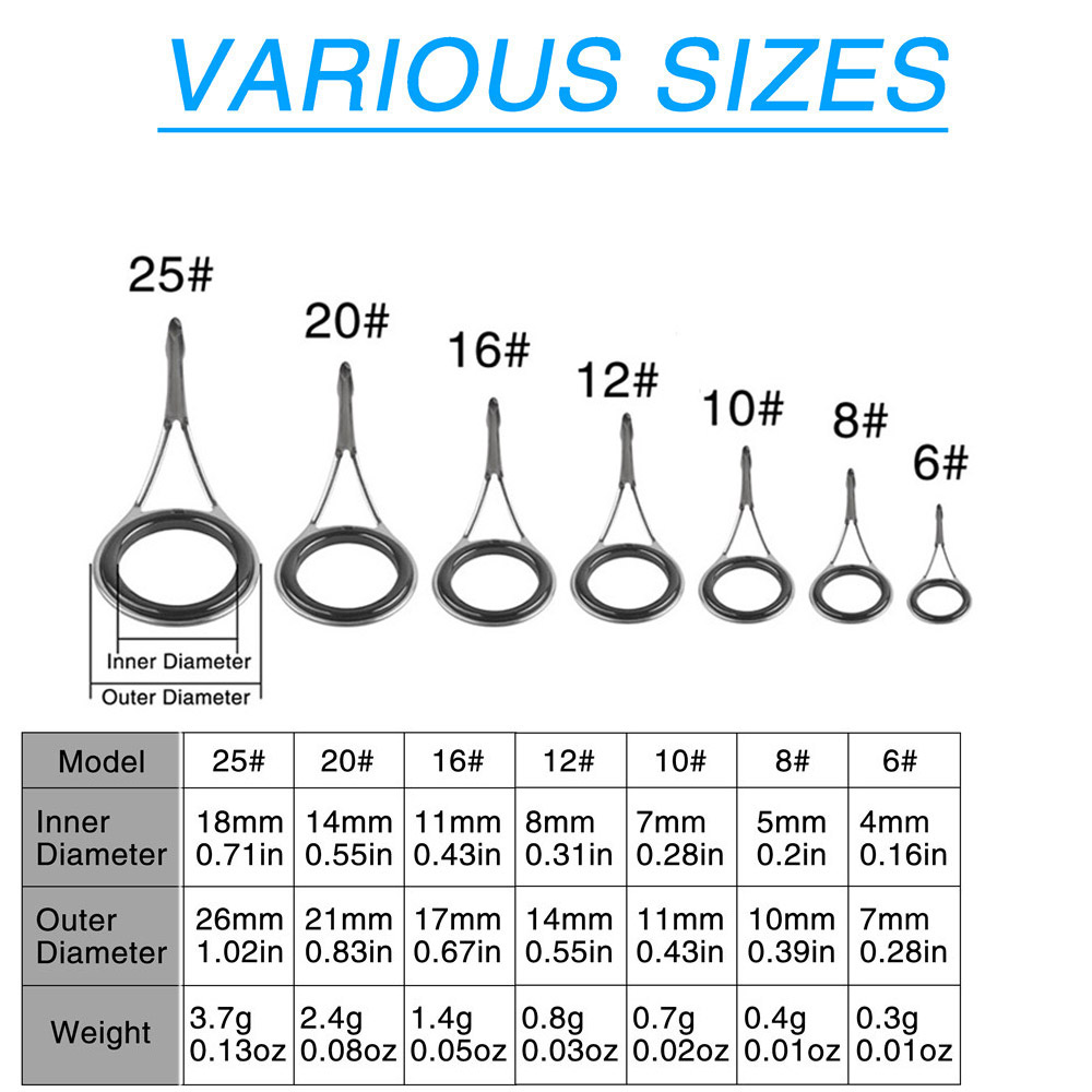 Fishing Rod Guides Fishing Rod - Fishing Rod Tip Replacement incelemesi ve fiyatı
