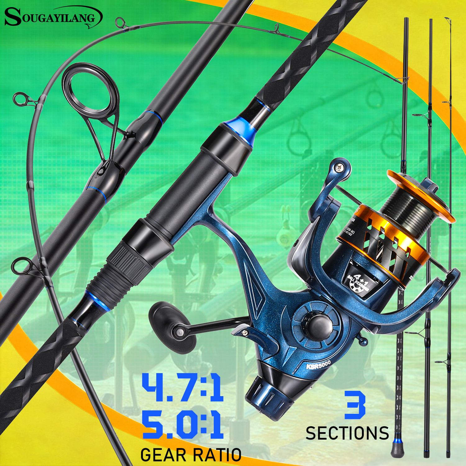 Sougayilang 3 Sections Surf Fi - Fishing Rod Surf incelemesi ve fiyatı