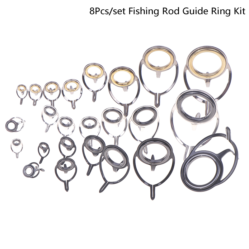 8Pcs Fishing Tackle Stainless  - Fishing Rod Building Kit incelemesi ve fiyatı