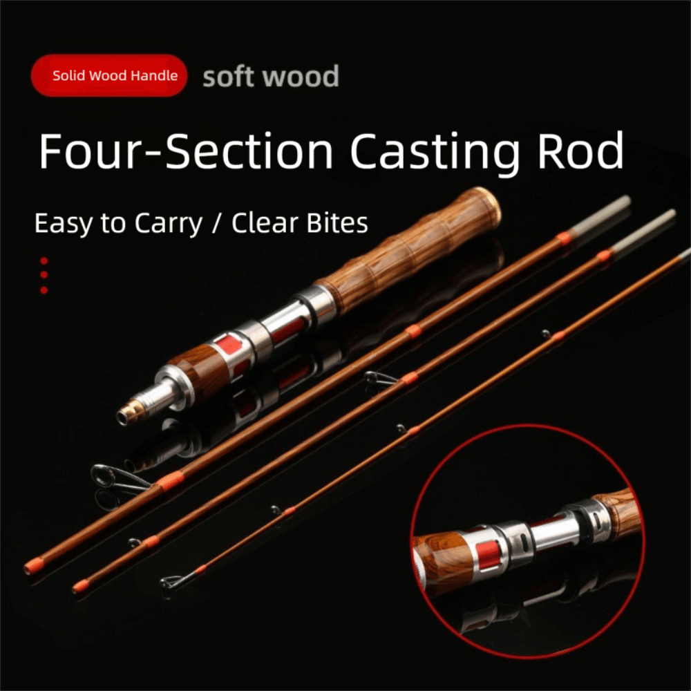 4 Sections Spinning Fishing Ro - Fishing Rod Carbon Fiber incelemesi ve fiyatı