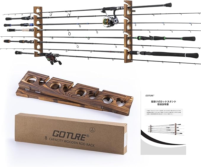 Goture Wood Fishing Rod Holder - Fishing Rod Rack incelemesi ve fiyatı