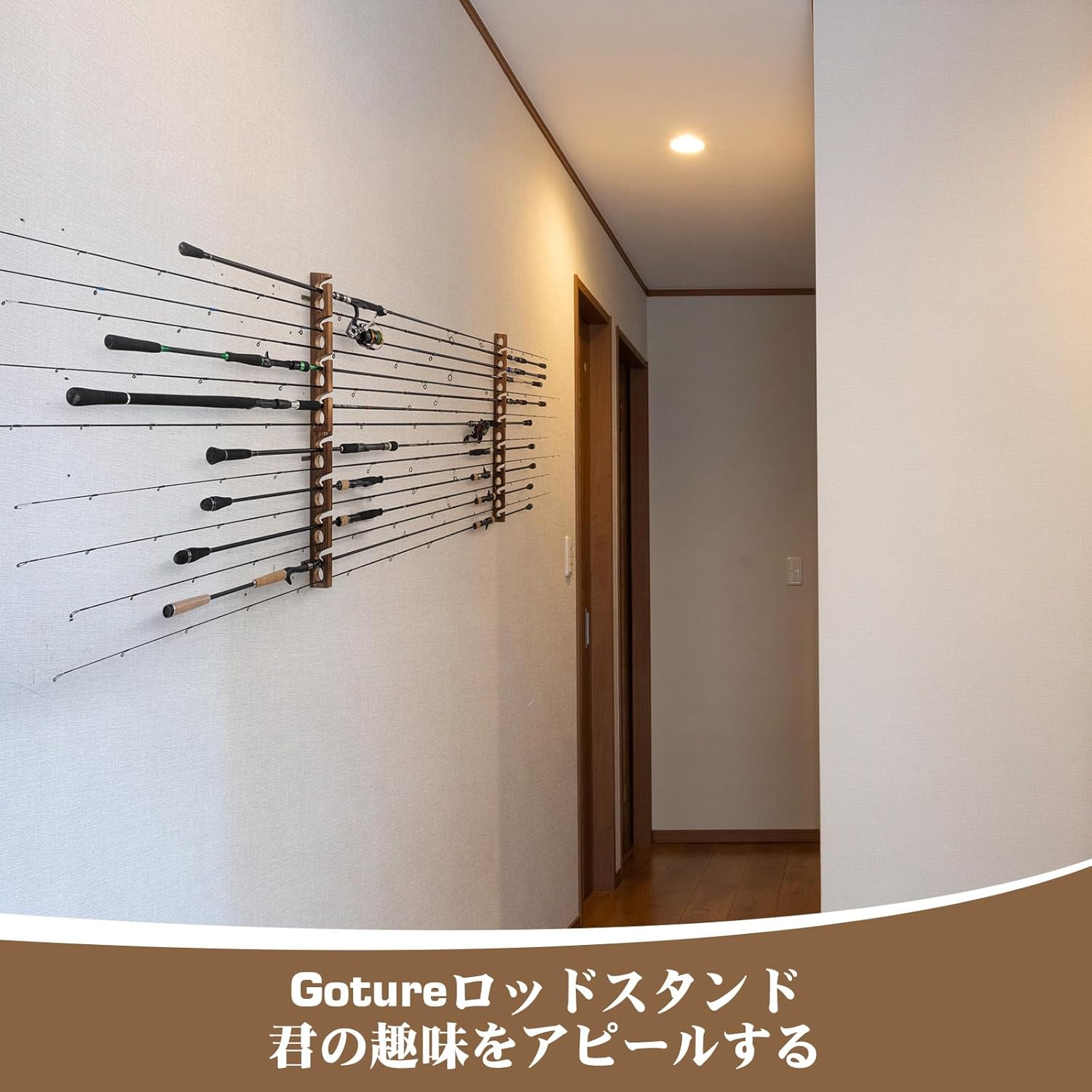 Goture Wood Fishing Rod Holder - Fishing Rod Rack incelemesi ve fiyatı