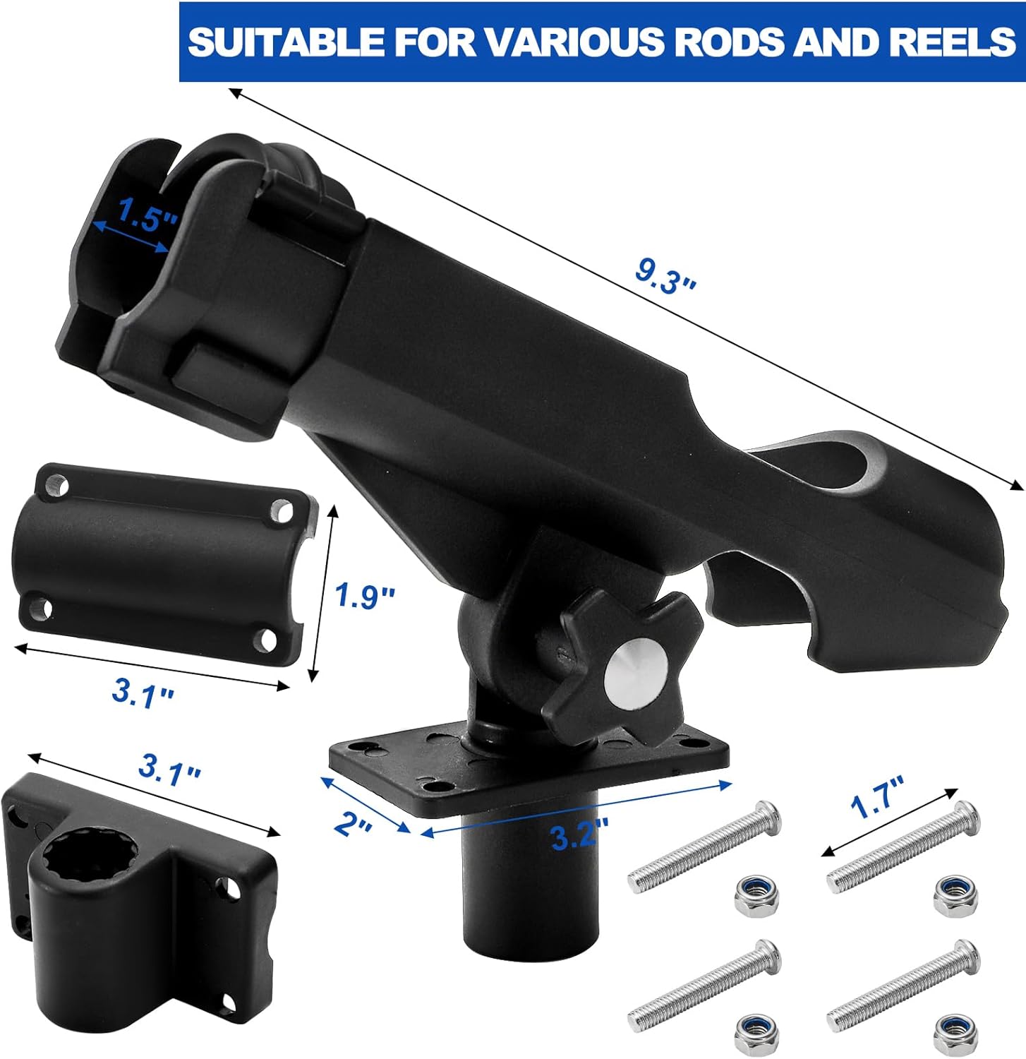 2 Pack Fishing Rod Holder with - Fishing Rod Combo incelemesi ve fiyatı
