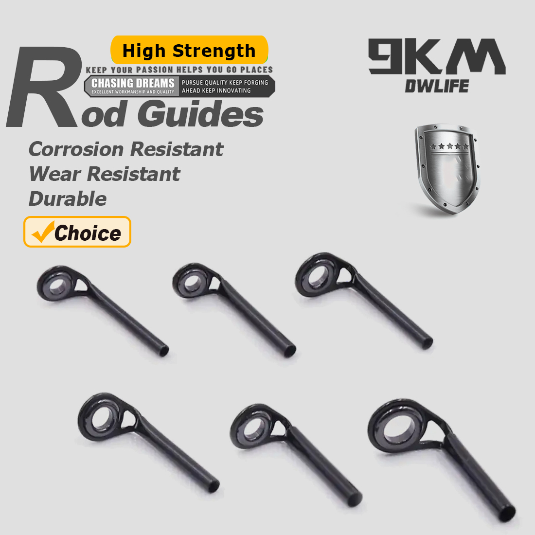 Fishing Rod Guides 5~10pcs MKT - Fishing Rod Tip Replacement incelemesi ve fiyatı