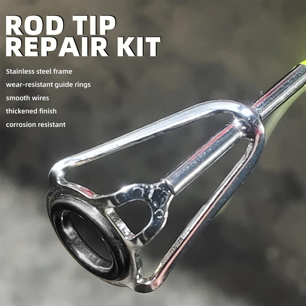 Rod Tip Repair Kit 10pcs Fishi - Fishing Rod Building Kit incelemesi ve fiyatı