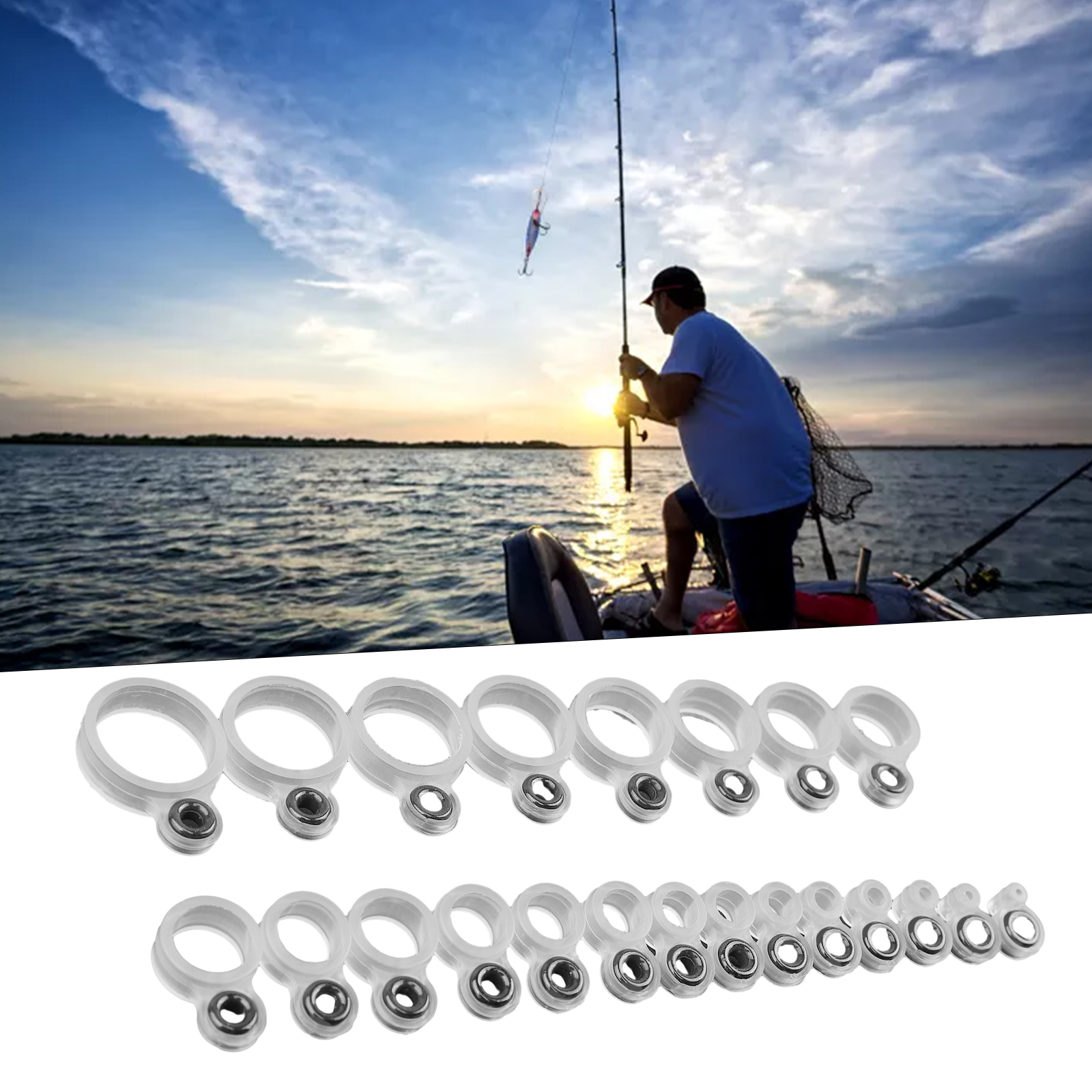 14/22Pcs Fishing Rod Eyelet Re - Fishing Rod Building Kit incelemesi ve fiyatı
