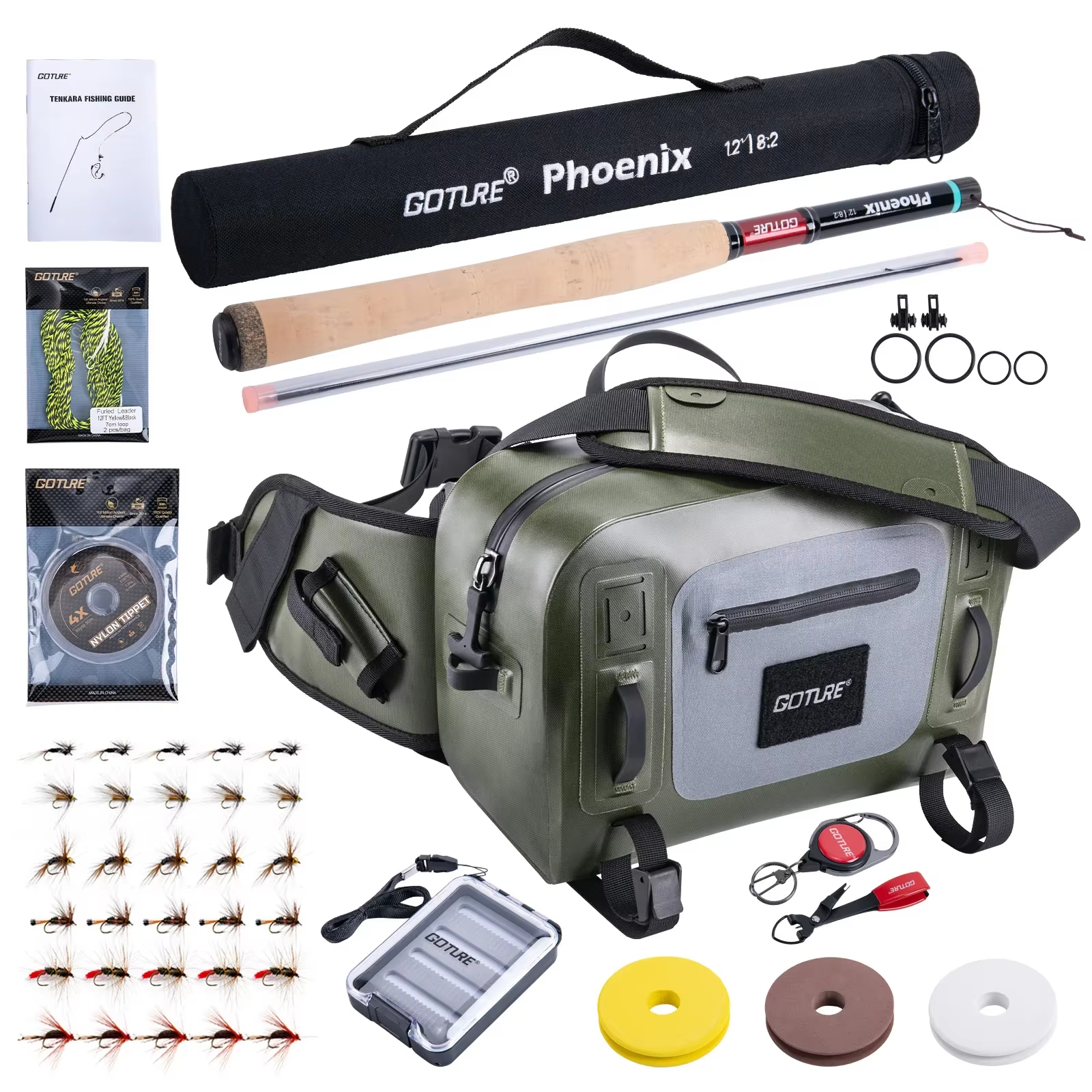 Goture 3.6m Tenkara Rod Set wi - Fishing Rod Tip Replacement incelemesi ve fiyatı