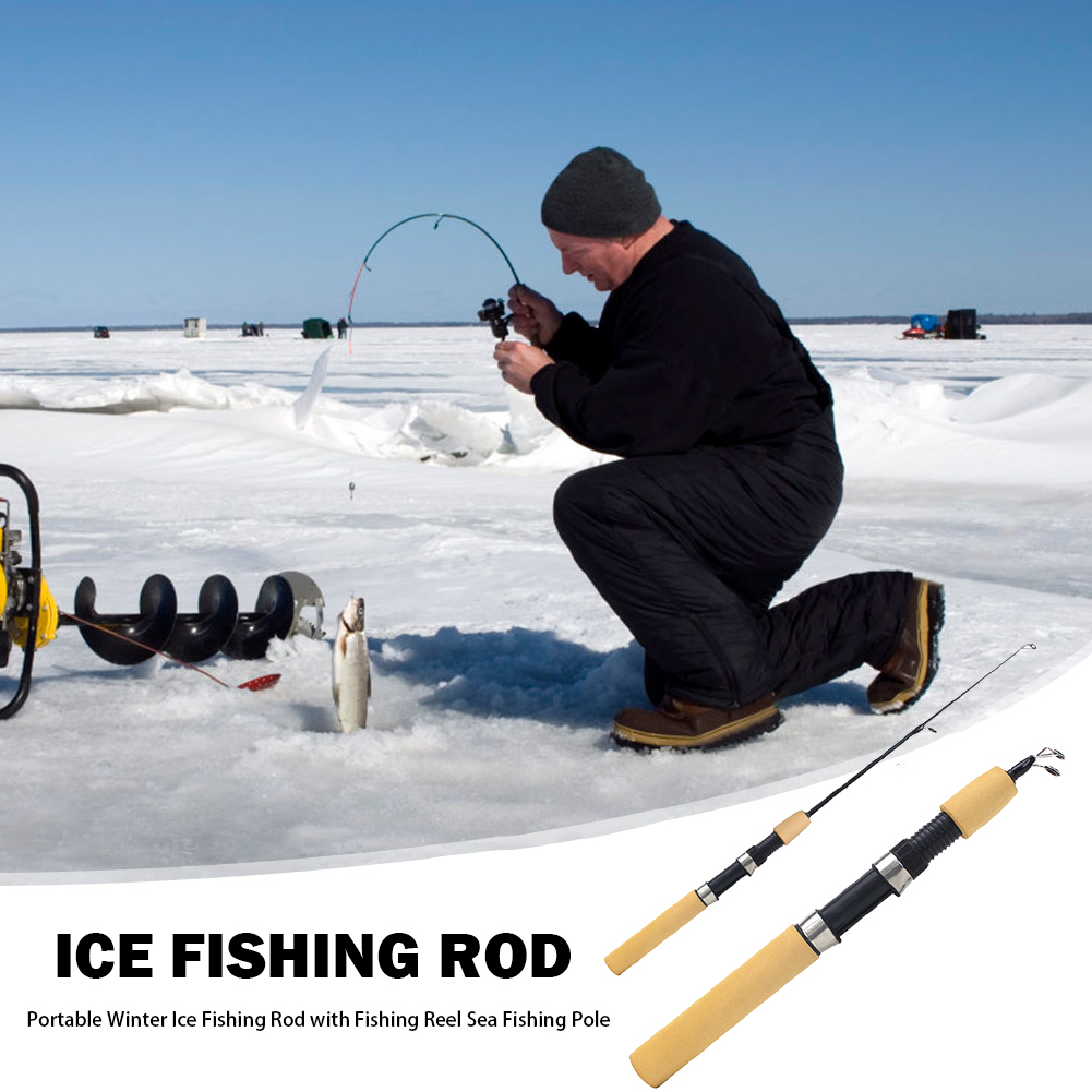 Ice Fishing Rod Portable Spinn - Fishing Rod Ice incelemesi ve fiyatı