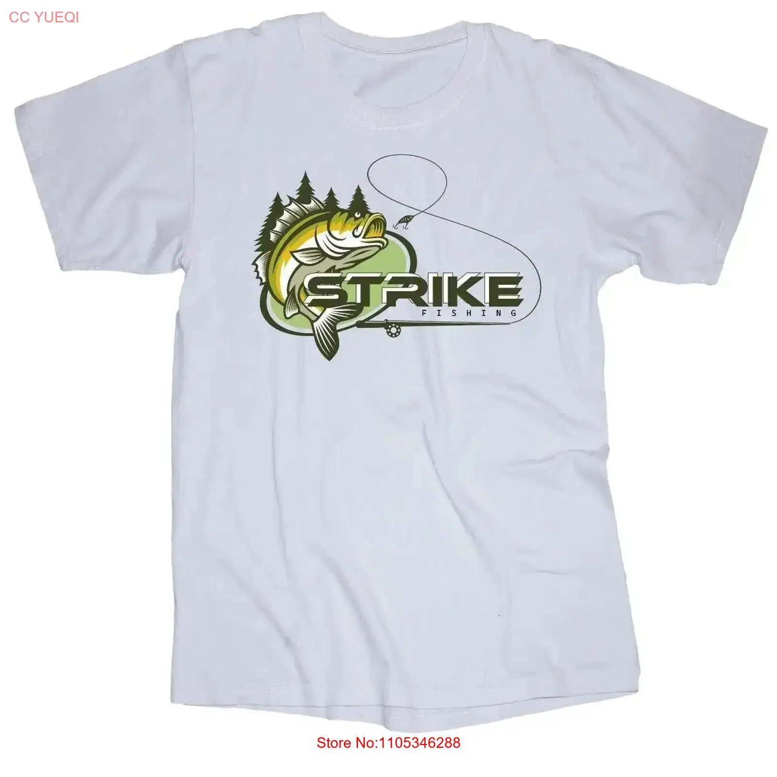 STRIKE FISHING white T shirt B - Fishing Rod Boat incelemesi ve fiyatı