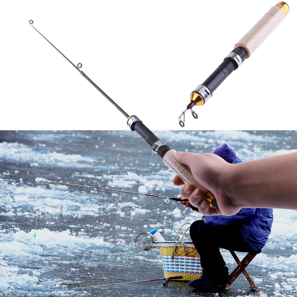 60cm Mini Telescopic Ice Fishi - Fishing Rod Carbon Fiber incelemesi ve fiyatı