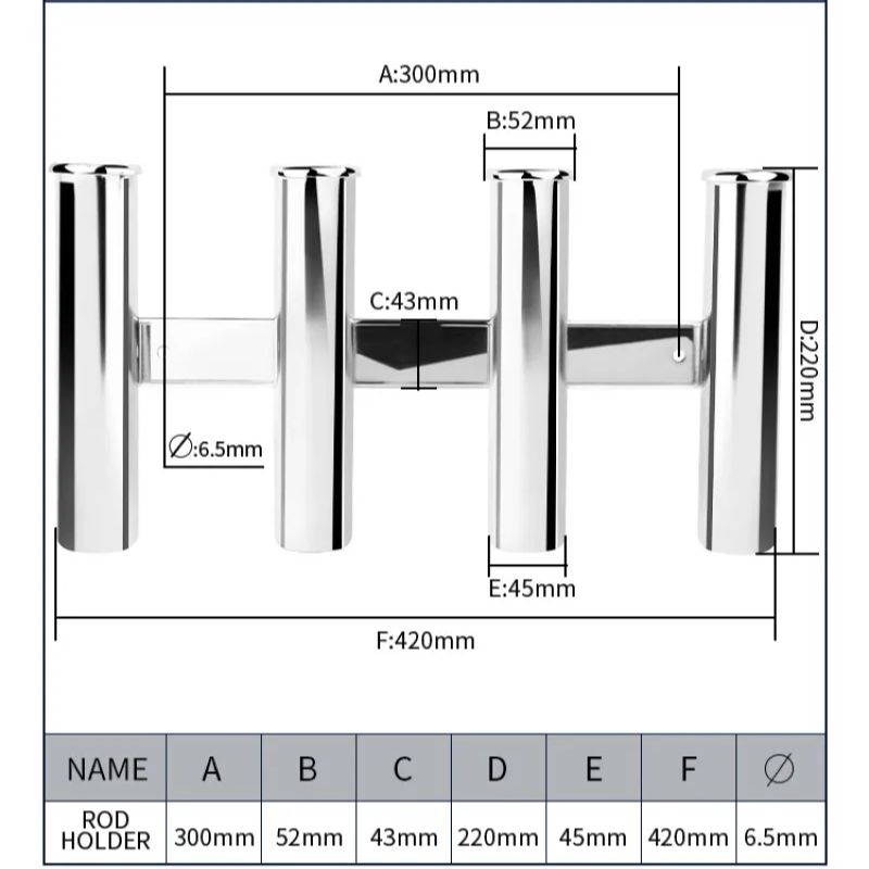 Stainless Steel 4 Tubes Rod ho - Fishing Rod Boat incelemesi ve fiyatı