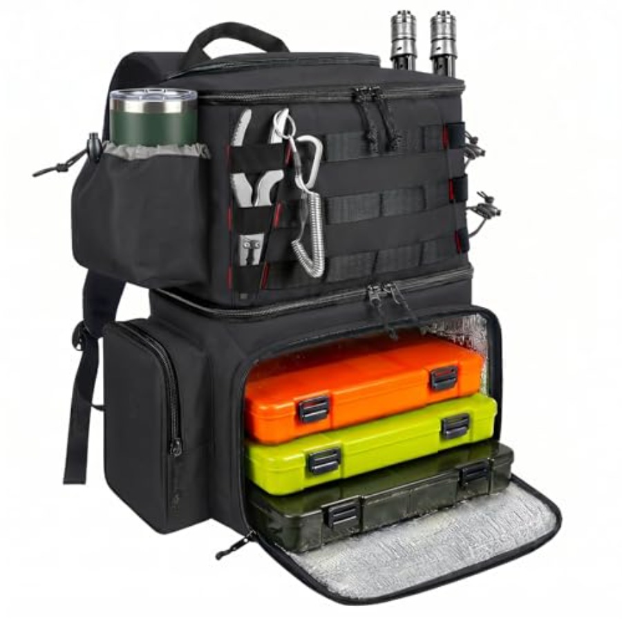 Fishing Backpack, Water Resist - Fishing Rod Holder incelemesi ve fiyatı