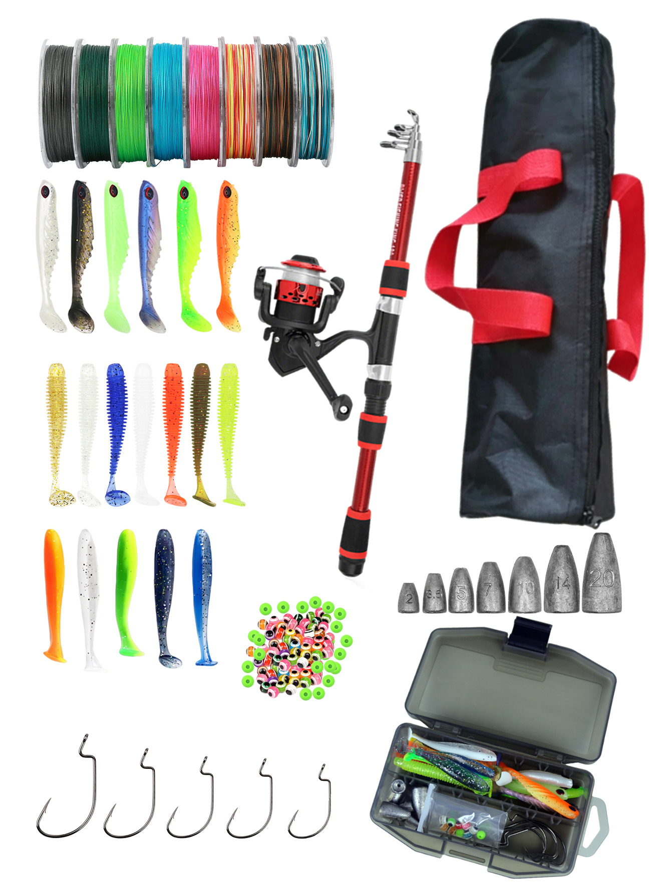 Fishing Rod Reel Combos Collap - Fishing Rod Spinning incelemesi ve fiyatı
