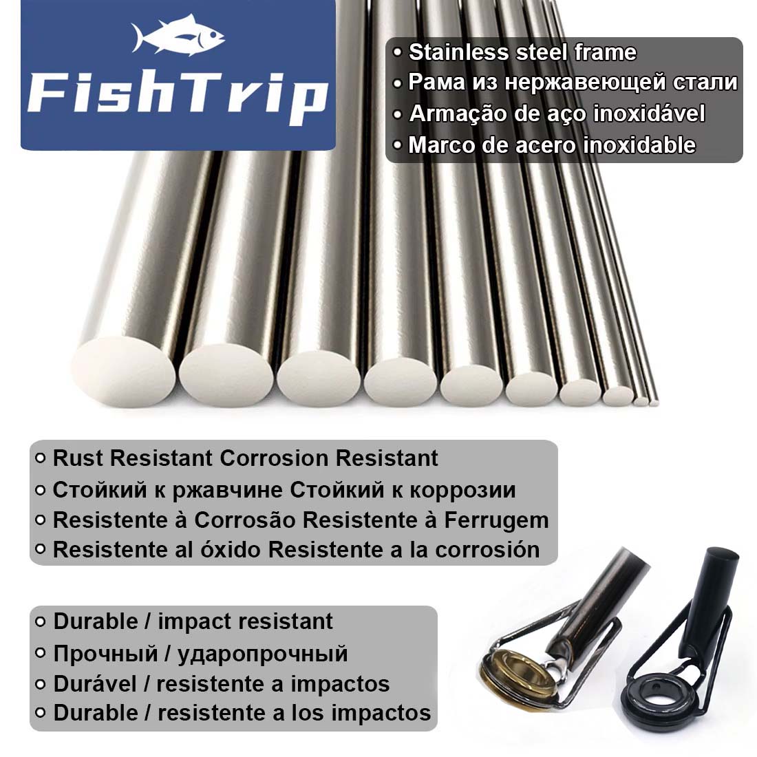 FishTrip Rod Tip Repair Kit 5~ - Fishing Rod Tip Replacement incelemesi ve fiyatı