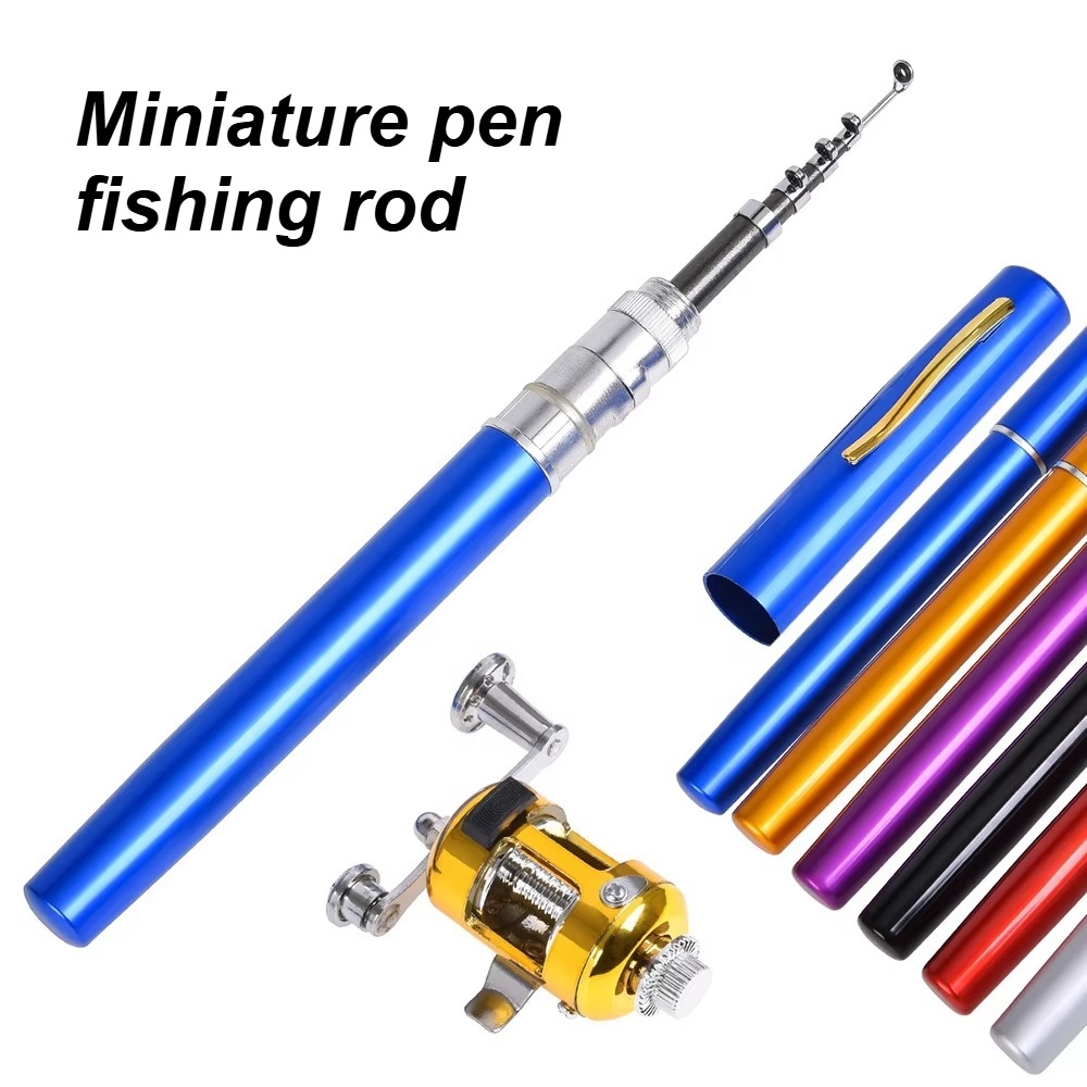Mini portable steel pen fishin - Fishing Rod Case incelemesi ve fiyatı