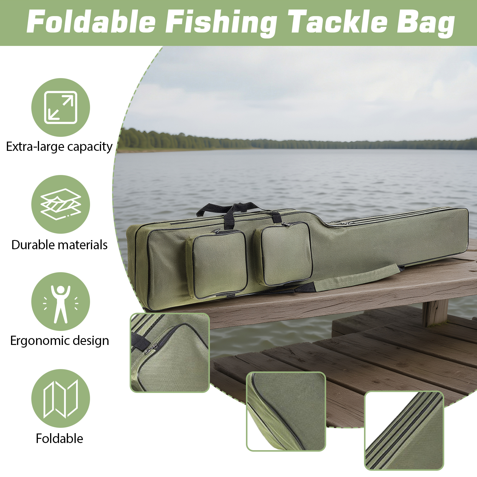 Fishing Rod Bags 150cm Waterpr - Fishing Rod Case incelemesi ve fiyatı