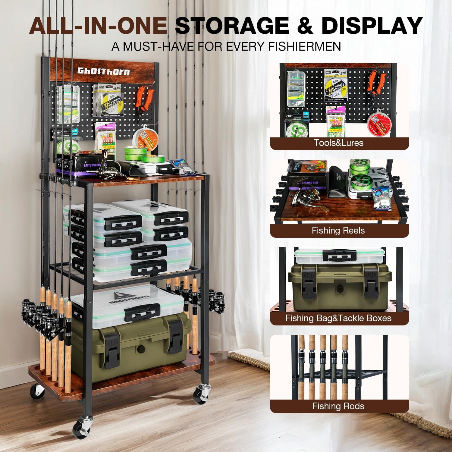 Fishing Rod Holder for Garage  - Fishing Rod Holder incelemesi ve fiyatı
