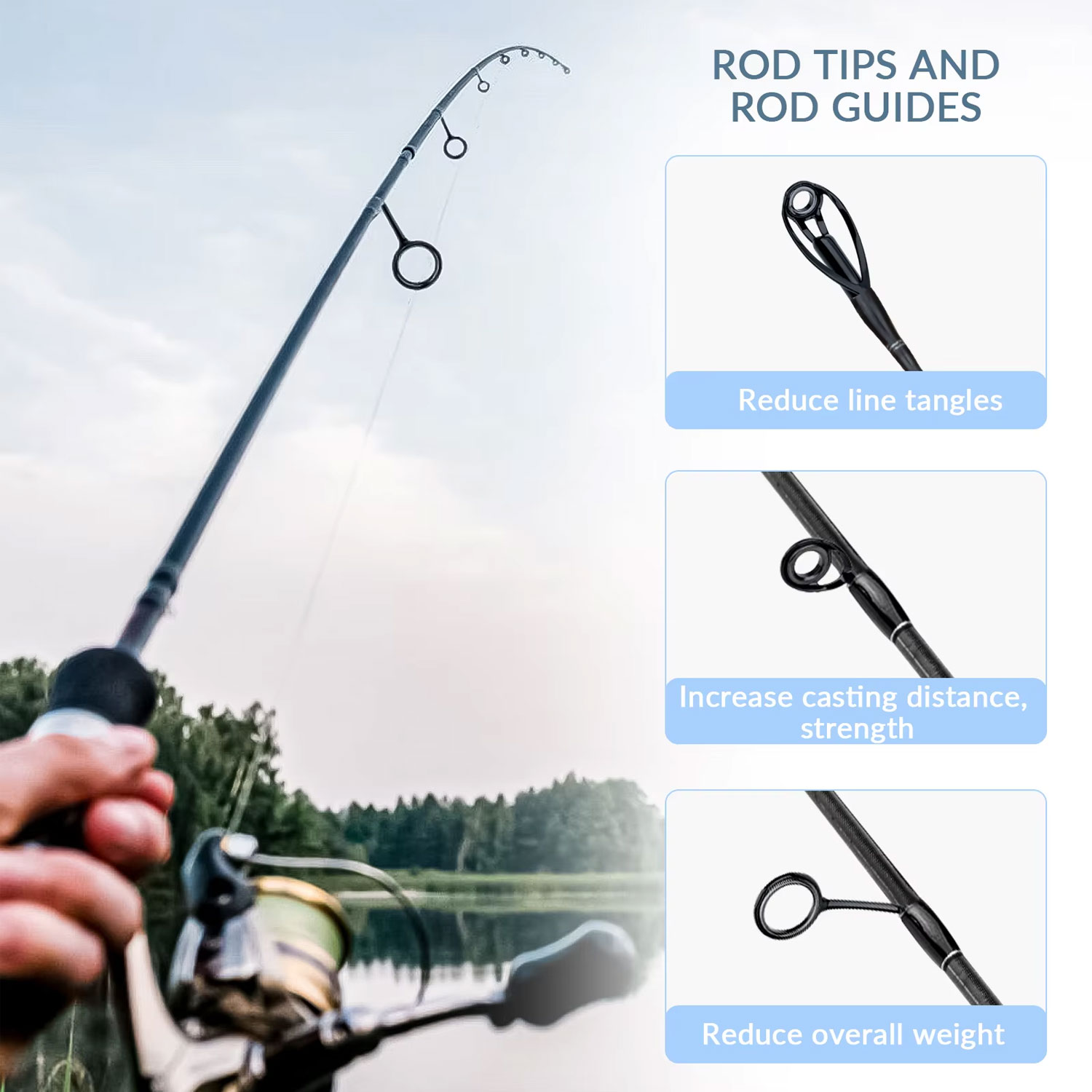40pcs Colorful Fishing Rod Gui - Fishing Rod Tip Replacement incelemesi ve fiyatı
